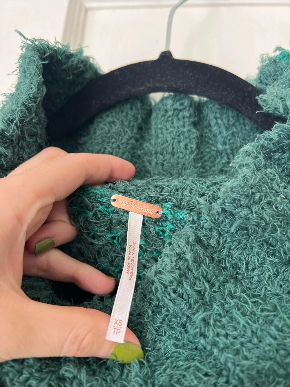 Free People Canyon Fuzzy Pullover Sweater In Green